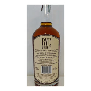 St. James Premium Rye Whiskey back label