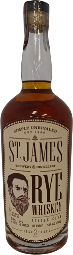 St James Premium Rye Whiskey Bottle image